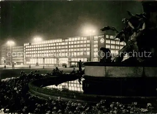 AK / Ansichtskarte Leipzig Postamt Karl Marx Platz Leipzig