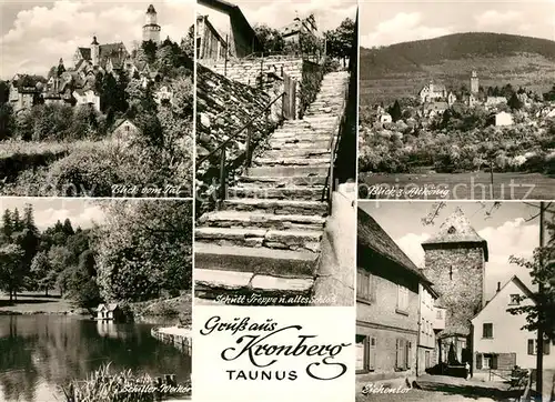 AK / Ansichtskarte Kronberg_Taunus Eichentor Schiller Weiher Kronberg Taunus