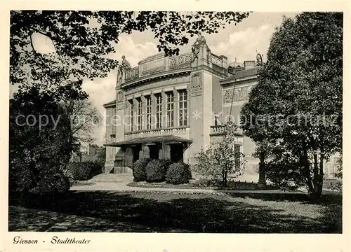 AK / Ansichtskarte Giessen_Lahn Stadttheater Giessen_Lahn