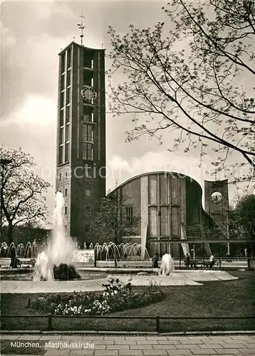 AK / Ansichtskarte Muenchen Matthaeuskirche Muenchen