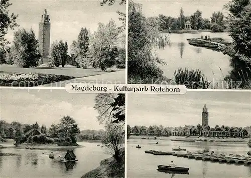 AK / Ansichtskarte Magdeburg Kulturpark Rotehorn Details Magdeburg