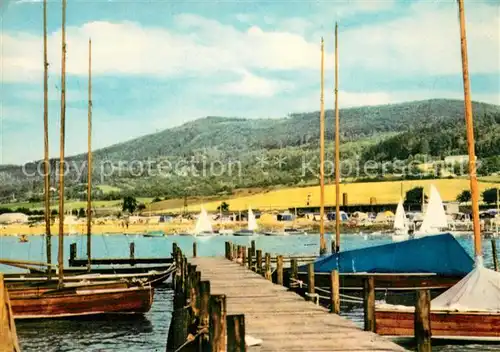 AK / Ansichtskarte Kelbra_Kyffhaeuser Bootsanlegesteg Talsperre Kelbra Kyffhaeuser