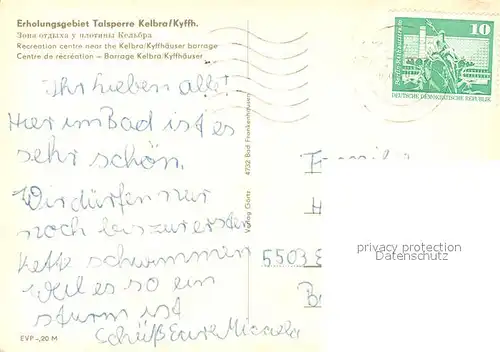 AK / Ansichtskarte Kelbra_Kyffhaeuser Bootsanlegesteg Talsperre Kelbra Kyffhaeuser