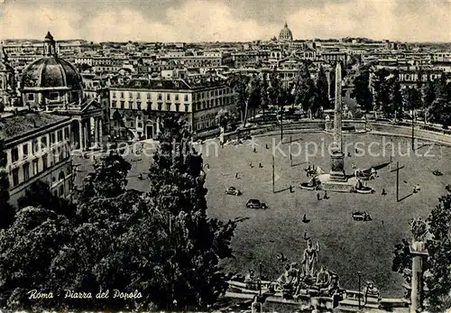 AK / Ansichtskarte Roma_Rom Piazza del Popolo Roma_Rom