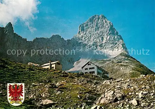 AK / Ansichtskarte Lamsenjochhuette mit Lamsenspitze Lamsenjochhuette