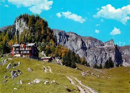 AK / Ansichtskarte Bayreutherhuette mit Sagzahn und Rofangebirge Bayreutherhuette