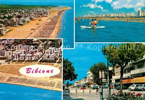 AK / Ansichtskarte Bibione Veduta aerea dal mare ed il Corso del Sole Bibione