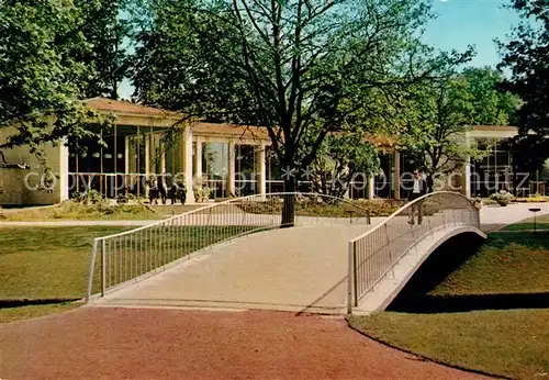 AK / Ansichtskarte Bad_Salzuflen Kurpark mit Wandelhalle Bad_Salzuflen