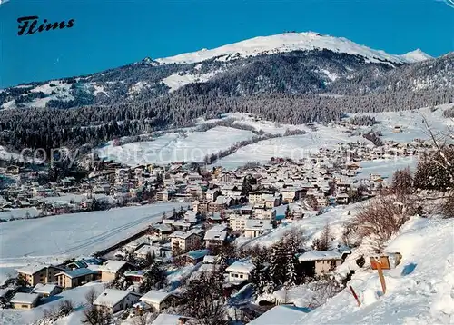 AK / Ansichtskarte Flims_Dorf mit Crap Sogn Gion Flims_Dorf