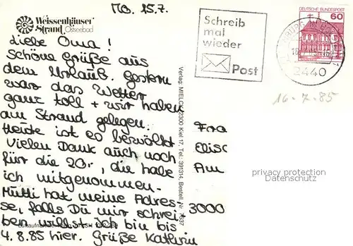 AK / Ansichtskarte Weissenhaeuser_Strand Fliegeraufnahme Surfer Strandpartien Bungalow Weissenhaeuser_Strand