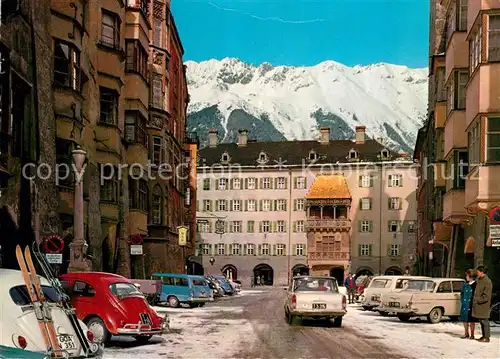 AK / Ansichtskarte Innsbruck Herzog Friedrich Str mit Goldenem Dachl Innsbruck