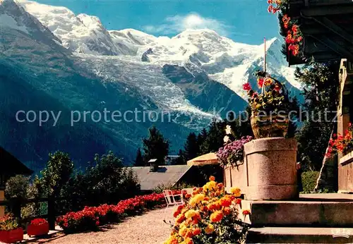 AK / Ansichtskarte Chamonix Aiguille du Gouter Le Mont Blanc et le glacier des Bossons Chamonix