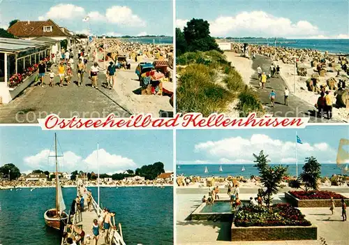 AK / Ansichtskarte Kellenhusen_Ostseebad Strand Promenade Seebruecke  Kellenhusen_Ostseebad