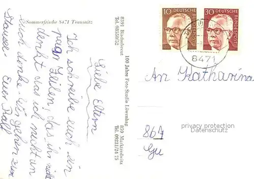 AK / Ansichtskarte Trausnitz Panorama Kirche Burg Trausnitz