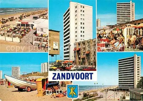 AK / Ansichtskarte Zandvoort Strand Hochhaeuser Zandvoort