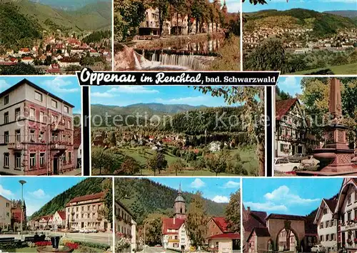 AK / Ansichtskarte Oppenau Orts und Teilansichten Kirche Brunnen Oppenau