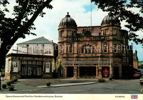 AK / Ansichtskarte Buxton_Broadland Opera House and Pavilion Gardens entrance Buxton_Broadland