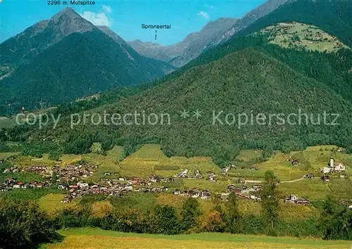 AK / Ansichtskarte Riffian_Meran mit Mutspitze Spronsertal Riffian Meran