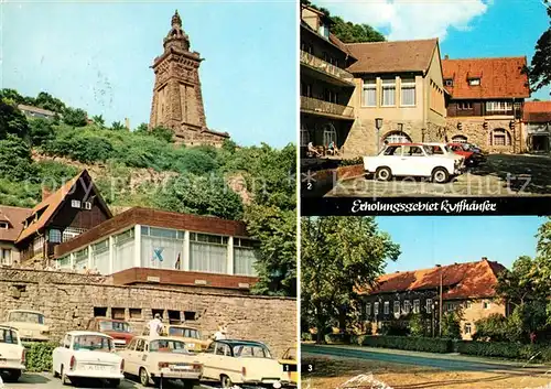 AK / Ansichtskarte Kyffhaeuser HOG Burghof FDGB Erholungsheim Glueckauf Jagdschloss Rathsteich Kyffhaeuser