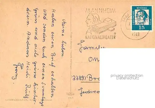 AK / Ansichtskarte Ludwigshafen_Rhein BASF Hochhaus Ludwigshafen Rhein