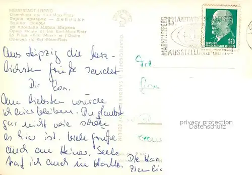 AK / Ansichtskarte Leipzig Opernhaus am Karl Marx Platz Leipzig