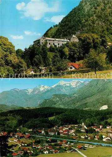 AK / Ansichtskarte Marquartstein mit Burg Panorama Marquartstein