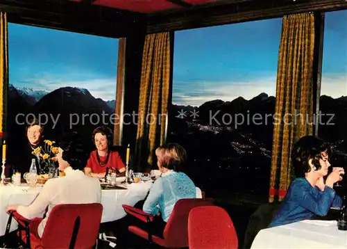 AK / Ansichtskarte Muottas_Muragl Bergrestaurant mit Oberengadin Muottas Muragl