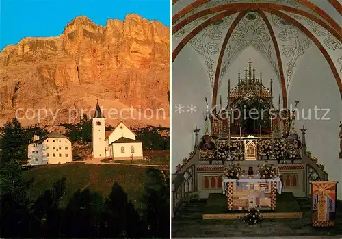 AK / Ansichtskarte St_Leonhard_Defereggen Heilig Kreuz Wallfahrtskirche Inneres Altar St_Leonhard_Defereggen