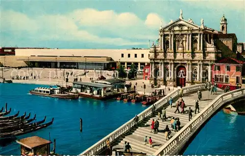 AK / Ansichtskarte Venedig_Venezia Chiesa degli Scalzi e Stazione Venedig Venezia