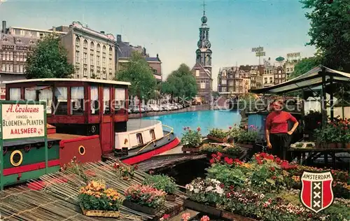 AK / Ansichtskarte Amsterdam_Niederlande Blumenmarkt Singel Amsterdam_Niederlande