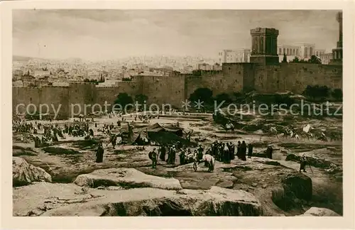 AK / Ansichtskarte Einsiedeln_Altusried Panorama Kreuzigung Christi Jerusalem herodianischer Koenigspalast Einsiedeln Altusried