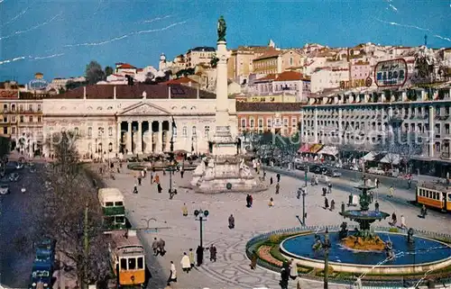 AK / Ansichtskarte Lisboa Rossio Square Lisboa