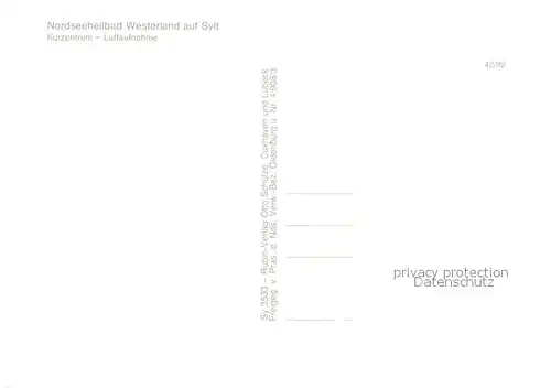 AK / Ansichtskarte Westerland_Sylt Fliegeraufnahme Kurzentrum Westerland_Sylt