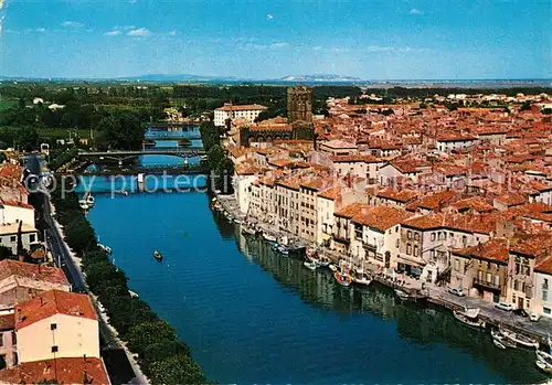 AK / Ansichtskarte Agde Fliegeraufnahme Agde