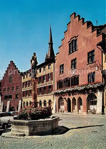 AK / Ansichtskarte Biel_Bienne Gerechtigkeitsbrunnen Burgplatz Biel Bienne