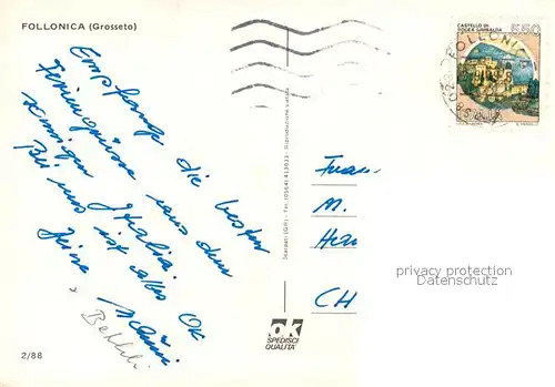 AK / Ansichtskarte Follonica Strand Follonica