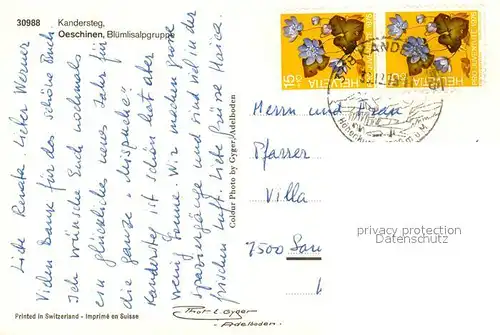 AK / Ansichtskarte Kandersteg_BE Oeschinen Bluemlisalpgruppe Winter Kandersteg_BE