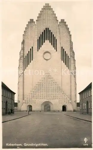 AK / Ansichtskarte Kobenhavn Grundtvigskirken Kirche Kobenhavn