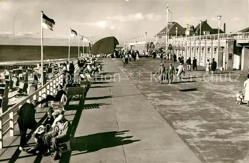 AK / Ansichtskarte Westerland_Sylt Kurpromenade Westerland_Sylt