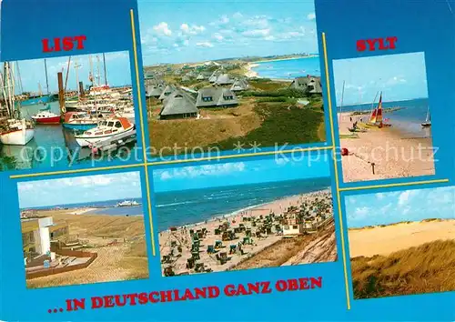 AK / Ansichtskarte List_Sylt Hafen Strand Duenenlandschaft Friesenhaeuser List_Sylt
