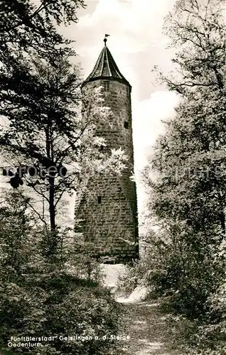 AK / Ansichtskarte Geislingen_Steige Oedenturm Geislingen_Steige