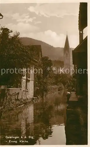 AK / Ansichtskarte Geislingen_Steige Evangelische Kirche  Geislingen_Steige