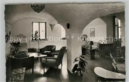 AK / Ansichtskarte ueberlingen_Bodensee Hotelpension Waldburg Lesezimmer ueberlingen Bodensee