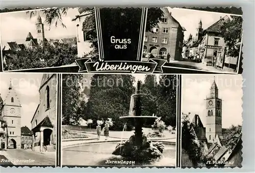 AK / Ansichtskarte ueberlingen_Bodensee St. Nikolaus Kuranlagen Franziskanertor ueberlingen Bodensee