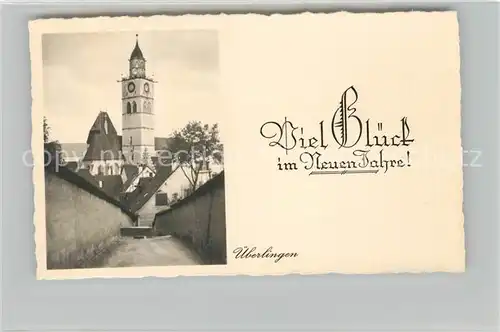 AK / Ansichtskarte ueberlingen_Bodensee Glueckwunsch Neujahr  ueberlingen Bodensee