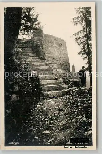 AK / Ansichtskarte Geislingen_Steige Ruine Helfenstein Geislingen_Steige