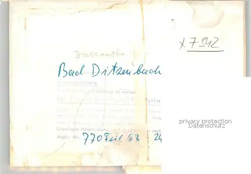 AK / Ansichtskarte Bad_Ditzenbach  Bad_Ditzenbach