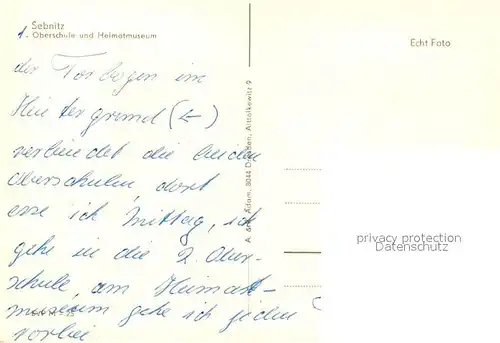 AK / Ansichtskarte Sebnitz Oberschule und Heimatmuseum Sebnitz