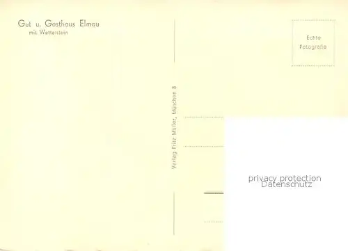 AK / Ansichtskarte Elmau Gut und Gasthaus mit Wetterstein Elmau