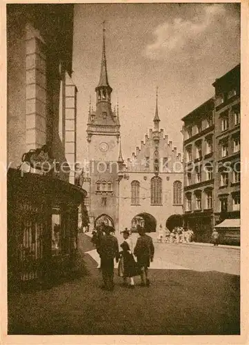 AK / Ansichtskarte Muenchen altes Rathaus Muenchen